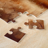 水の色のライオンのサバンナ ジグソーパズル (側面)