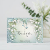 水の色のリリーの谷のサンキューカード サンキューカード (スタンド正面)