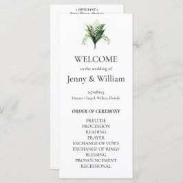 水の色のリリーの谷のブライダル結婚