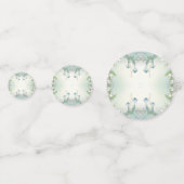 水の色のリリーの谷テーブル紙吹雪 コンフェッティ (裏面)