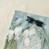 水の色のリリーオブザバレータオルビーチ ビーチタオル (インサイチュ)