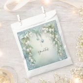 水の色のリリーオブザバレーフェイバーバッグ フェイバーバッグ (クリップ留めされた状態)