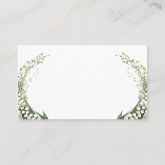 水の色のリリーオブザバレーブライダルウェディングパーティー エンクロージャーカード