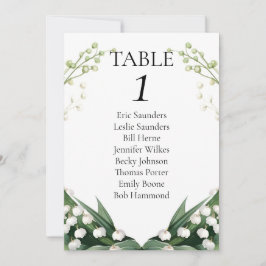 水の色のリリーオブザバレーブライダルウェディングパーティー シーズンカード