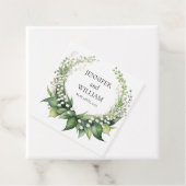 水の色のリリーオブザバレーブライダルウェディングパーティー フェイバータグ (インサイチュ)