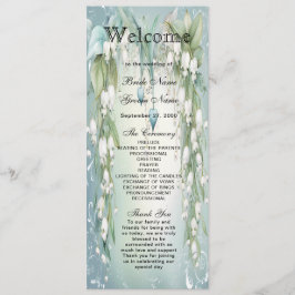 水の色のリリーオブザバレー結婚式 プログラム