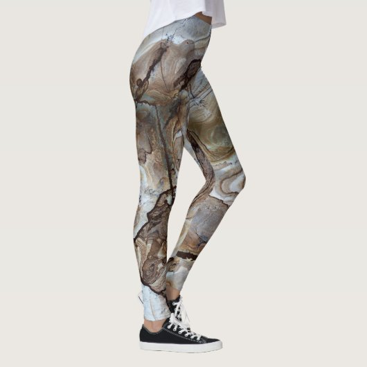 水の色のレギンスファッションフォワード女性用 レギンス (右)