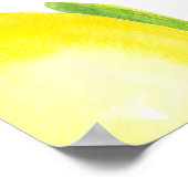 水の色のレモン離れと：パターン。 ポスター (角)