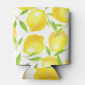 水の色のレモン離れと：パターン。 缶クーラー (裏面)