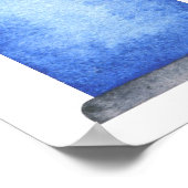 水の色のレースカー最初の誕生日パーティーへようこそ ポスター (角)