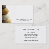 水の色のロエレガントゴ禅ヨガ癒しの健康 名刺 (正面/裏面)