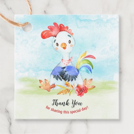 水の色のローターファームありがとう フェイバータグ (正面)