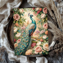 水の色のヴィンテージみすぼらしいシックな孔雀の赤面バラ