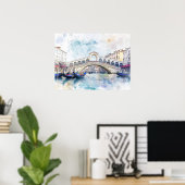 水の色のヴェネツィア（イタリア） ポスター (ホームオフィス)