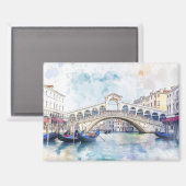 水の色のヴェネツィア(イタリア) マグネット (正面/裏面)