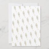 水の色の七面鳥の友情ディナー招待状 招待状 (裏面)