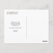 水の色の下の海のテーマ誕生日ありがとう ポストカード (裏面)