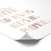 水の色の中性の神保は、彼の約束ポスター ポスター (角)