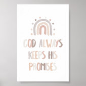 水の色の中性の神保は、彼の約束ポスター ポスター (正面)