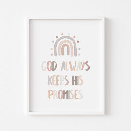 水の色の中性の神保は、彼の約束ポスター ポスター