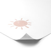 水の色の中性ボーホサンウォールアート ポスター (角)