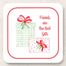 水の色の休日の友人はギフトのコルクバック コースター