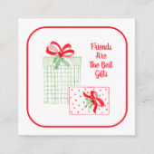 水の色の休日の友人はギフト最高のであるメリーC エンクロージャーカード (正面)