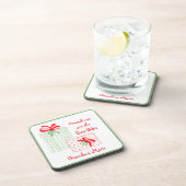 水の色の休日をパーソナライズおばあちゃん コースター (右側)