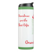 水の色の休日をパーソナライズおばあちゃん タンブラー (回転左)