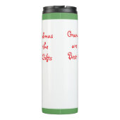 水の色の休日をパーソナライズおばあちゃん タンブラー (裏面)