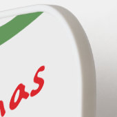 水の色の休日をパーソナライズおばあちゃん ピックルボールラケット (左詳細)