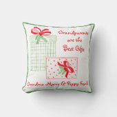 水の色の休日PERSONALIZE祖父母 クッション (正面)