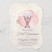 水の色の円の最初の共産少女 招待状 (正面/裏面)