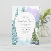 水の色の冒険をベイビーシャワーを開始 招待状 (スタンド正面)