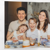 水の色の冬のホームクリスマスグリーティング 三つ折りカード (内部最初)