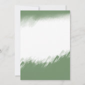 水の色の冬の緑のホリデーパーティー 招待状 (裏面)