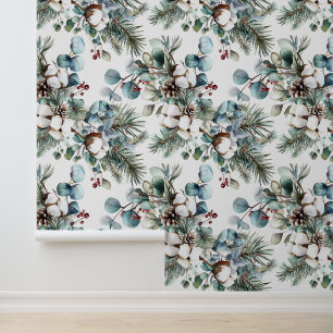 水の色の冬コットンパインクリスマス 壁紙