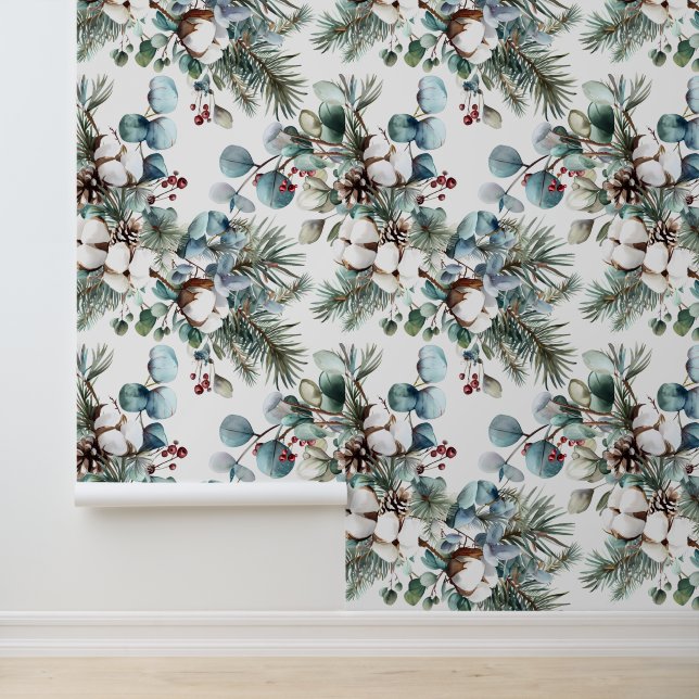 水の色の冬コットンパインクリスマス 壁紙 (アプリケーション)