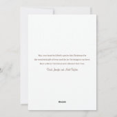 水の色の出生シーン宗教クリスマス シーズンカード (裏面)