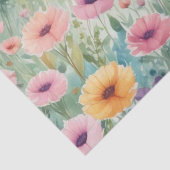 ：水の色の切り離し野生花のフィールド 薄葉紙 (詳細)