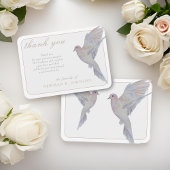 水の色の喪ハト記念ありがとう ノートカード