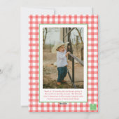 水の色の国クリスマスカウボーイブーツ写真 シーズンカード (裏面)