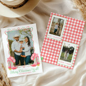 水の色の国クリスマスカウボーイブーツ写真 シーズンカード