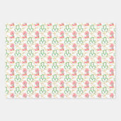 水の色の国クリスマスカウボーイブーツ ラッピングペーパーシート (正面3)