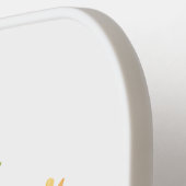 水の色の地球 – 自然エレメンと漫画の地球 ピックルボールラケット (左詳細)