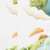 水の色の地球 – 自然エレメンと漫画の地球 壁紙 (縫い目)