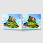 水の色の城結婚の ゲストブック (全面)