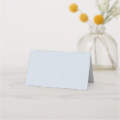 水の色の夏の海ビーチ宛先ウェディング プレイスカード (裏面)