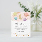 水の色の外側のスペース2ザムーンサンキューカード サンキューカード (スタンド正面)