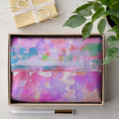 水の色の多くのパステルとハート 薄葉紙 (ギフト)